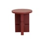 Tavolino d'appoggio Coloured Wood Noon legno rosso / Ø 38 x H 42,5 cm - NOBODINOZ