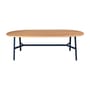 So'O Oval table wood blue / 220 x 95 cm - 9 to 10 people - Fermob