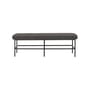 Panca imbottita Farell tessuto grigio / L 140 cm - Tessuto - Bloomingville