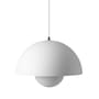 Flowerpot VP7 Pendant metal white / Ø 37 cm - By Verner Panton, 1969 - &tradition