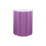 Tabouret Colonna plastique violet / H 46 x Ø 34,5 cm - By Ettore Sottsass - Kartell