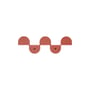 Appendiabiti Vibes metallo rosso / L 37,3 cm - NOBODINOZ
