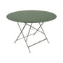 Klapptisch Bistro metall grün / Ø 117 cm - mit Sonnenschirmloch - Fermob