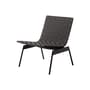 Fauteuil bas Ville AV44 tissu noir - &tradition