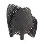 Lampe de table Tea plastique gris / L 28 x H 32,5 cm - Matériau recyclé - Kartell