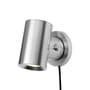 Beam LED Wall light with plug metal / Double adjustable lighting - Muuto