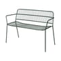 Banc avec dossier Eden métal vert / L 115 cm - BROSTE COPENHAGEN
