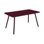 Table rectangulaire Luxembourg métal violet / 143 x 80 cm (6 personnes)  - Trou parasol - Fermob