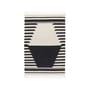 Tapis Iselin tissu noir / 140 x 200 cm - BROSTE COPENHAGEN