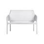 Banc avec dossier Net blanc / Empilable - L 116 cm - NARDI
