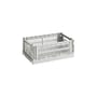 Colour Crate Basket plastic material grey Small / 17 x 26.5 cm - Recycled - Hay