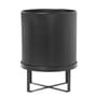 Bau Large Flowerpot metal black / Ø 28 cm - Metal - Ferm Living