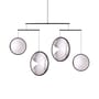 Pendelleuchte Focus X4 metall schwarz / LED – L 131 x H 72,3 cm - DCW éditions