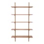 PI Shelf natural wood / 5 shelves - Solid mahogany / L 100 x H 196 cm - Ethnicraft