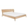 Air Double bed natural wood / For mattress 180 x 200 cm - Solid oak - Ethnicraft