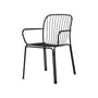 Fauteuil de repas Thorvald SC95 métal noir - &tradition