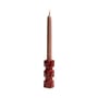 Kerzenleuchter Colonna Moyen keramik rot / H 12 cm - Maison Sarah Lavoine