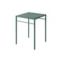 Tavolo quadrato T37 Tressée metallo verde / 60 x 60, da 2 a 4 persone - Vassoio intrecciato - Tolix