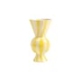 Vase Rhombic céramique jaune / Ø 16 x H 29,5 cm - Peint à la main - & klevering