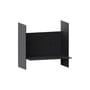 Étagère Pli métal noir / L 20 x P 15 cm - TIPTOE