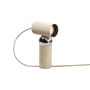 Lampe de table Bilboquet plastique beige / Orientable - Flos