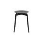 Tabouret empilable Fromme métal noir / Aluminium - Petite Friture