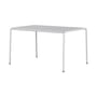 Tavolo rettangolare Panorama metallo grigio / 130 x 90 cm - da 4 a 6 persone - TIPTOE