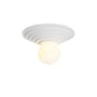 Lolo Wall light plastic material white / Expanded foam & glass - Ø 30 cm - Axel Chay
