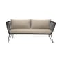 Canapé de jardin 3 places Mundo / L 175 cm - Fils PVC - Bloomingville
