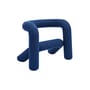 Gepolsterter Sessel Extra Bold textil blau / Stoff Kvadrat - Moustache