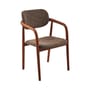 Gepolsterter Sessel Henry textil braun - POLSPOTTEN
