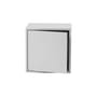 Regal Stacked holz grau / Medium quadratisch 43x43 cm / Mit Tür - Muuto
