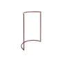 Supporto Colour Rack metallo rosso / Forma C - L 112 x P 54 cm - Hay