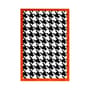 Teppich Pied de poule textil bunt / 180 x 120 cm – handgetuftet - COLORTHERAPIS