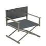 Terra Folding armchair leather textile green / Faux leather & fabric director's armchair - Emu