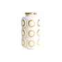 Vaso Futura Circles ceramica bianco oro / Ø 18 x H 32 cm - Jonathan Adler