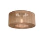 Deckenleuchte Iguazu Small faser beige / Jute - Ø 50 x H 22 cm - GOOD&MOJO