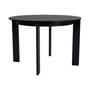 Table ronde Chisel 25 bois noir / Ø 110 cm - 4 pieds - Hay