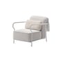 Gepolsterter Sessel Salo textil beige - Unopiu