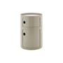 Rangement Componibili New Big plastique gris / 2 tiroirs - Ø 42 x H 61,5 cm - Kartell
