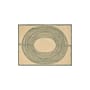 Set de table Mirage vert / 45 x 35 cm - Brodé main - Maison Sarah Lavoine