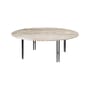Table basse IOI marbre beige / Ø 100 x H 35 cm - Gubi