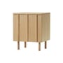 Rib Bedside table natural wood / 1 Door - Normann Copenhagen