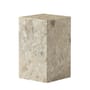 Beistelltisch Plinth Tall stein beige / Stein - 30 x 30 x H 51 cm - Audo Copenhagen