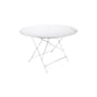 Bistro Foldable table metal white Ø 117 cm - 6/8 persons - Fermob