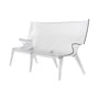 Canapé de jardin 3 places Uncle Jack plastique transparent / L 190 cm - Philippe Starck, 2014 - Kartell