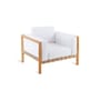 Set coussins  tissu bois blanc / Pour fauteuil Pevero - Unopiu