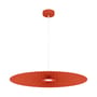 Sospensione Carmen tessuto arancione LED Medium / Ø 90 cm - Hartô
