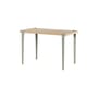 Table rectangulaire Lobo métal gris / 120 x 60 cm - 2 à 4 personnes / Bois éco-certifié - TIPTOE