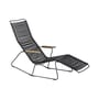 Transat inclinable Click Sunrocker plastique noir / 2 positions - Houe